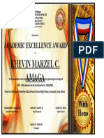 Certificate - Amaga