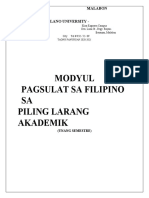 Modyul Pagsulat-Filipino Larang-Akademik