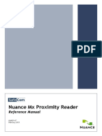 Nuance MX Proximity Reader Reference Manual 60829-07