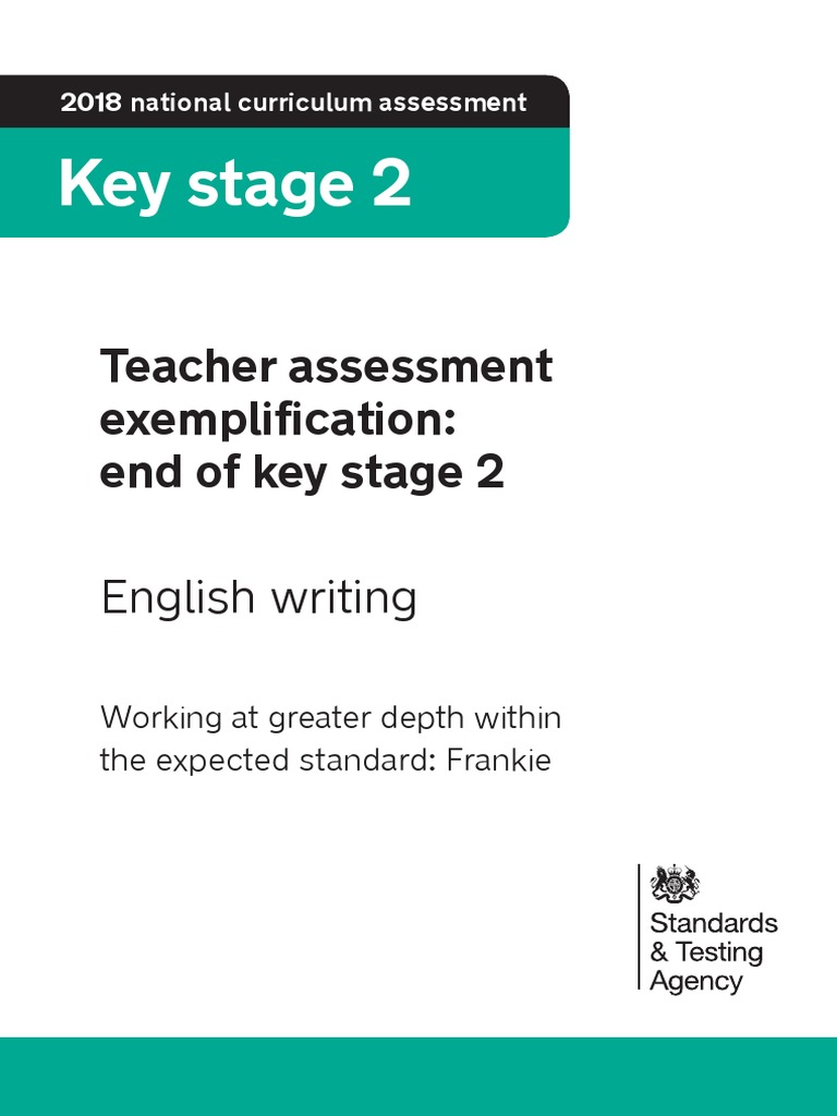 2018 Exemplification Materials KS2GDS Frankie PDF Cognitive Science Cognition