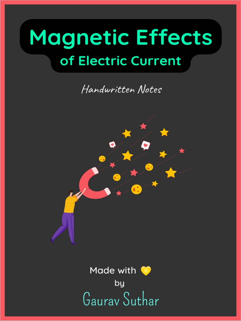 Effects of Electric Current Notes PDF Alternating Current