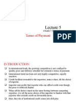 Lecture 5 Terms of Payment