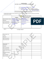 EXAMPLE ONLY - Filled Gratuity Life and Personal Accident Insurance Nomination Form