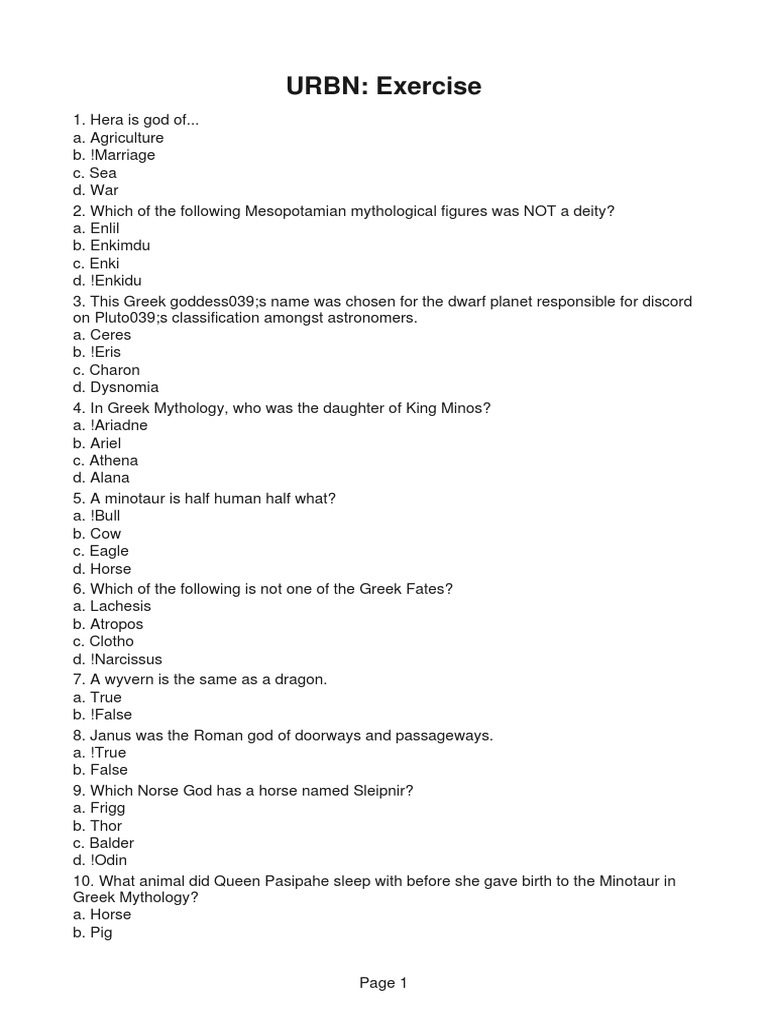 URBN344 Chapter Summary 6 PDF Greek Mythology Zeus