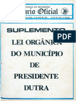 Lei Organica de Presidente Dutra Parte 1