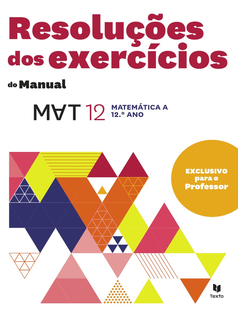 MAT 12 (Manual e Caderno de Actividades) | PDF