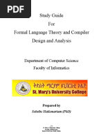 Formal Language and Compiler Design - 2