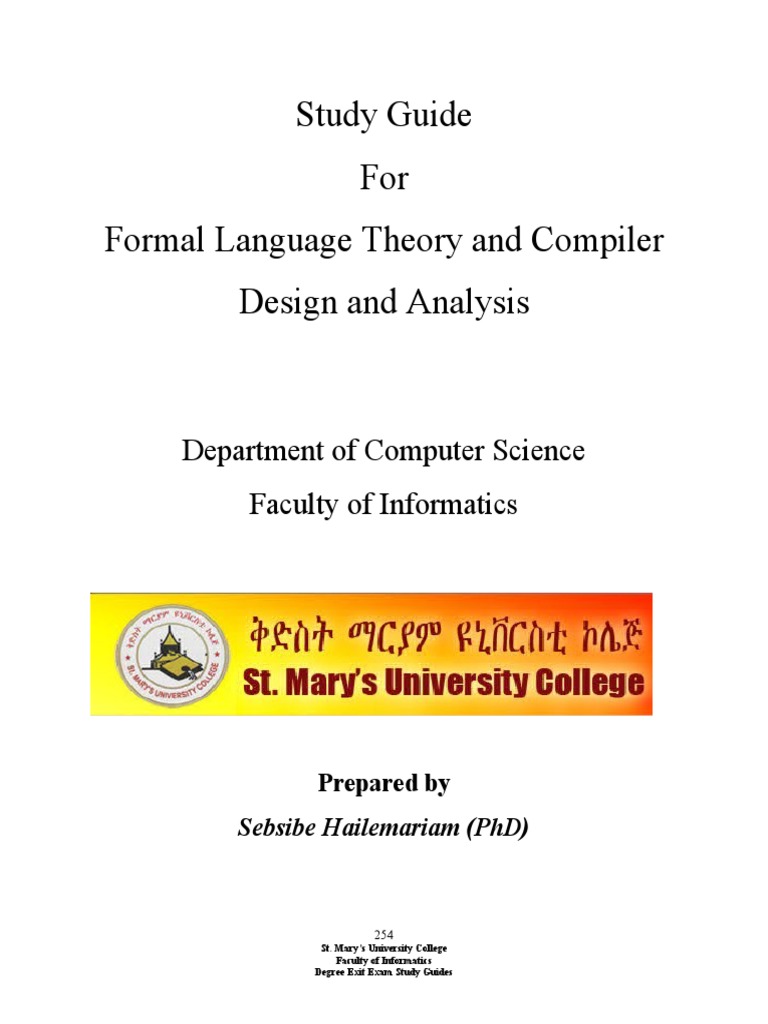 Formal Language and Compiler Design - 2 | PDF | Compiler | Parsing