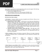 Unit 5-Input Output Management5