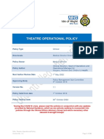 Theatre Operational Policy