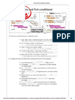 PDF Zero and First Conditional Worksheet - Compress