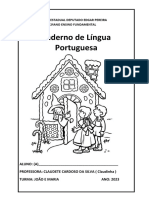 Caderno Língua Portuguesa 2o Ano Escola Deputado Edgar