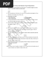 13.surface Area and Volume Top 25 Questions Done