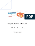 Olimpíada Brasileira de Física 2006 - 3a fase