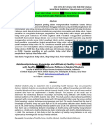 Peer Review Hubungan Pengetahuan Dan Sikap Pola Hidup Sehat Dengan Pola Perilaku Hidup Sehat Pada Mahasiswa Kedokteran