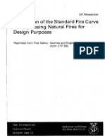 Application of The Standard Fire Curve For Expressing Natural Fires For Design Purposes