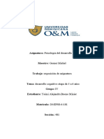 Desarrollo cognitivo 3-6 años