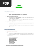 Class VIII Subject-Computer: A. State The Difference Between