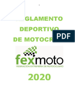 Reglamento de Motocross - 2020
