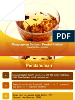 Menyiapkan Sediaan Produk Herbal