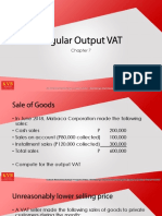 Chapter 7 The Regular Output VAT