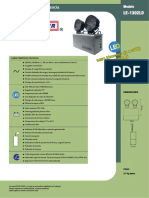 Iluminación de emergencia LED de 18W con autonomía de 2 horas