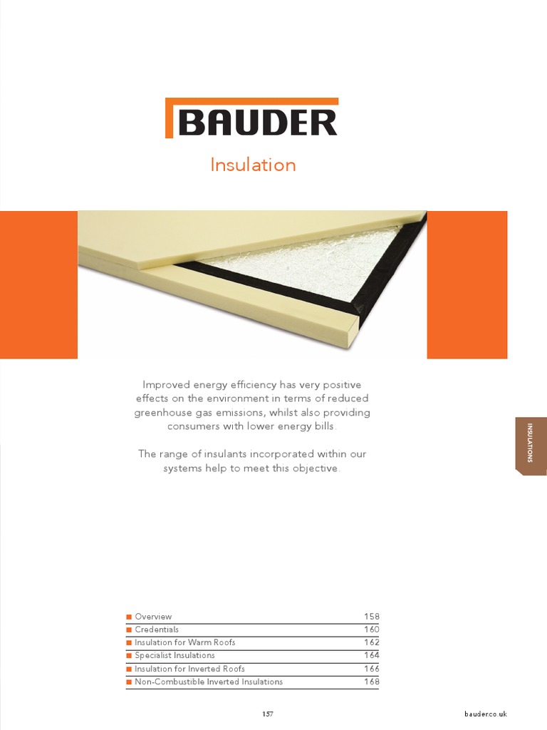 8 Insulation Bauder Technical Design Guide 2021 PDF Thermal