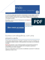 Bem-vindo ao Word - Instruções editáveis e práticas para aprender