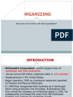 Organizing the McDonald's Business Model