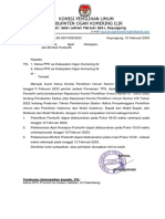 Surat Ke PPK Dan PPS Untuk Pelantikan, Apel, Dan Bimtek