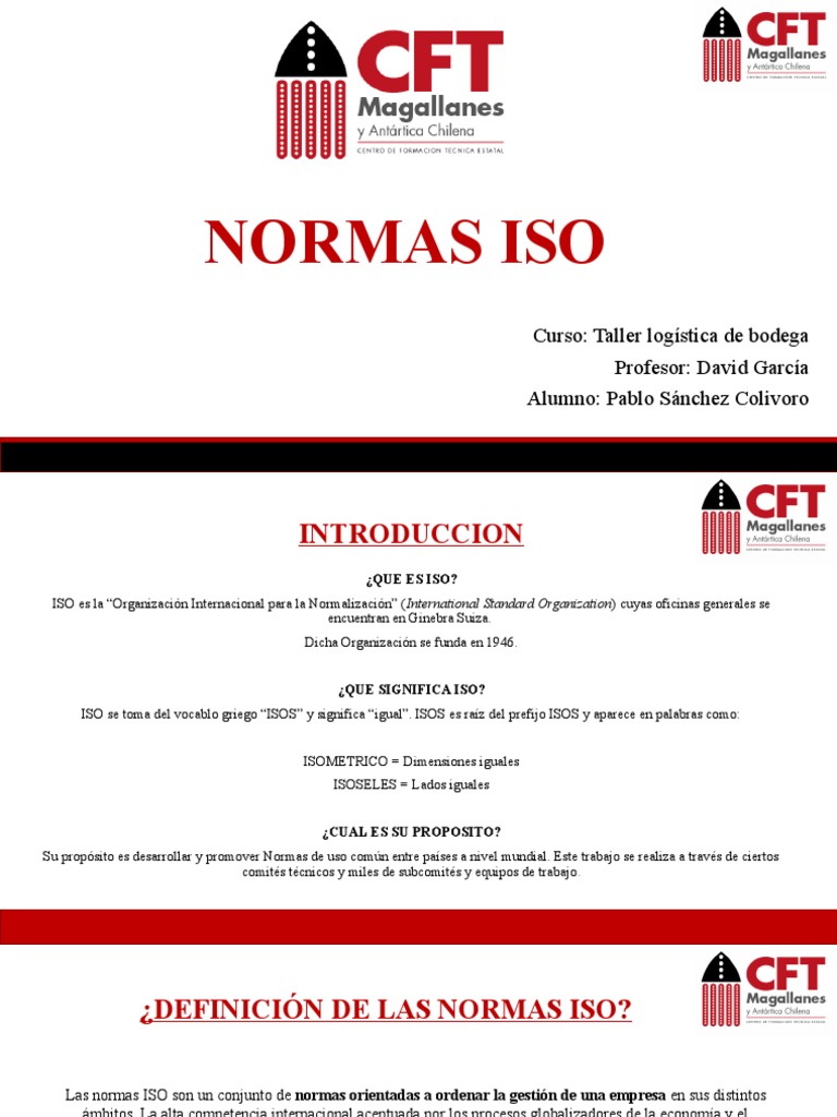 Normas ISO: Estandarización Global | PDF | Organización internacional ...