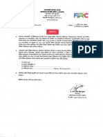 Notification on Sign Pattern of Audit Report