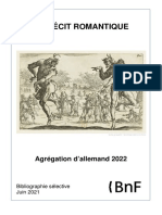 Bibliographie Agrégation D'allemand 2022 Récit Romantique