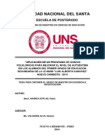 Universidad Nacional Del Santa: Escuela de Postgrado