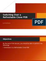 Switching Over A Refreshable Clone PDB