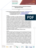 As Tecnologias Utilizadas No Ensino de Biologia Aplicadas A Educação Do Campo