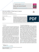 Fresh State Stability of Vertical Layers of Concrete