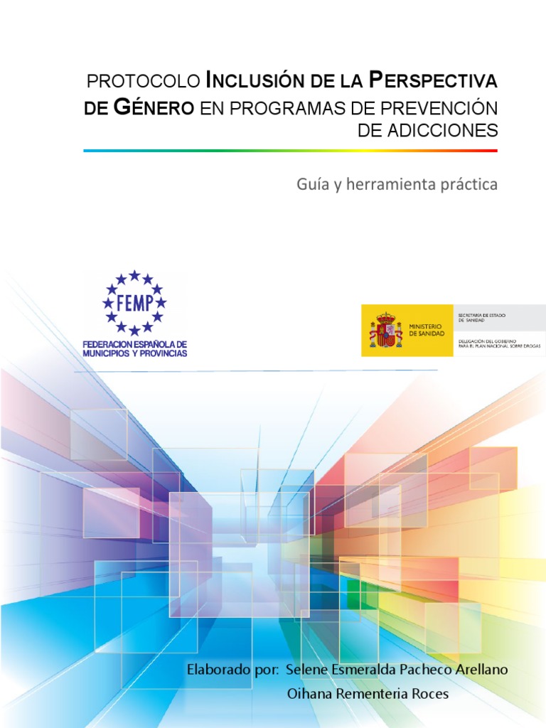 2021 Protocolo Inclusion Genero Prevencion Adicciones | PDF | Género ...