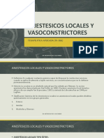 Anestesicos Locales y Vasoconstrictores