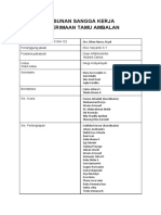 Susunan Sangga Kerja PTA