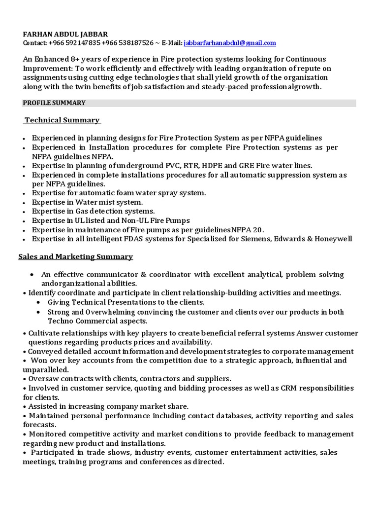 Farhan CV Updated | PDF | Customer Relationship Management