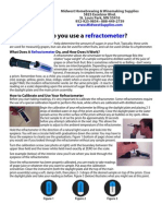 How do you use a refractometer?