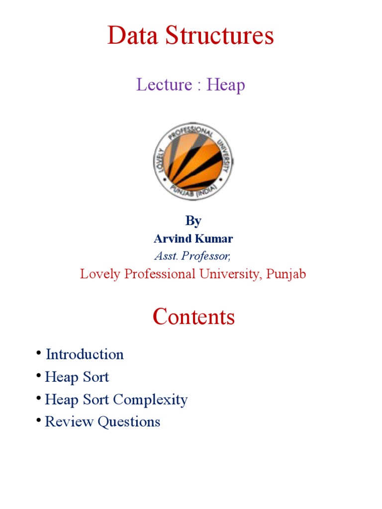 Heap Sort and Complexity Analysis | PDF | Teaching Methods & Materials