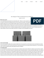 Mix Design of Foam Concrete and Use of Ad