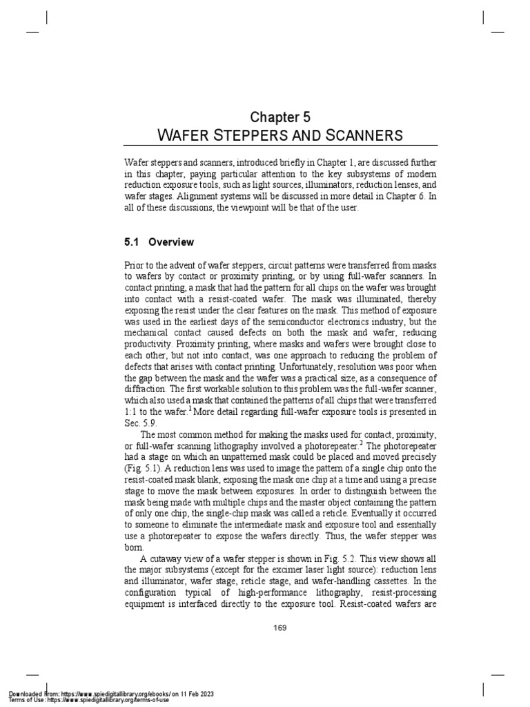 PM304 ch5 | PDF | Photolithography | Laser