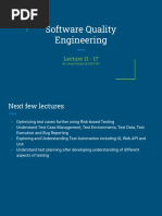 Software Quality Engineering - Lecture 11 - 17