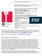 The International Journal of Human Resource Management: Click For Updates