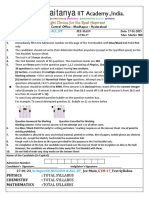 27 01 2023 SR Super60 NUCLEUS & ALL BT Jee Main GTM 17 Q PAPER