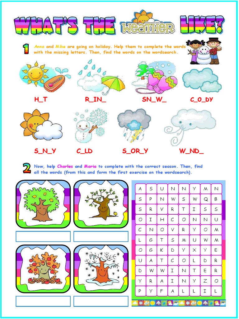 Weather Worksheet PDF