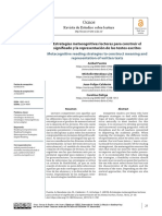 Estartegias Metacognitivas Para Construir El Significado de Los Textos